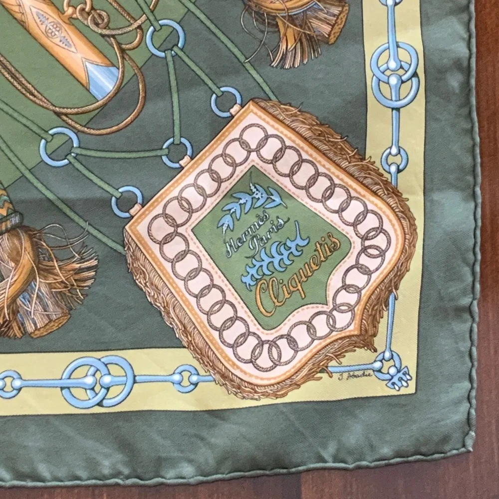 Hermès Cliquetis silk scarf - Picture 7 of 10
